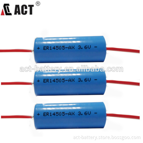 AA Size Lithium lisocl2 Battery ER14505 3.6V 2700mah